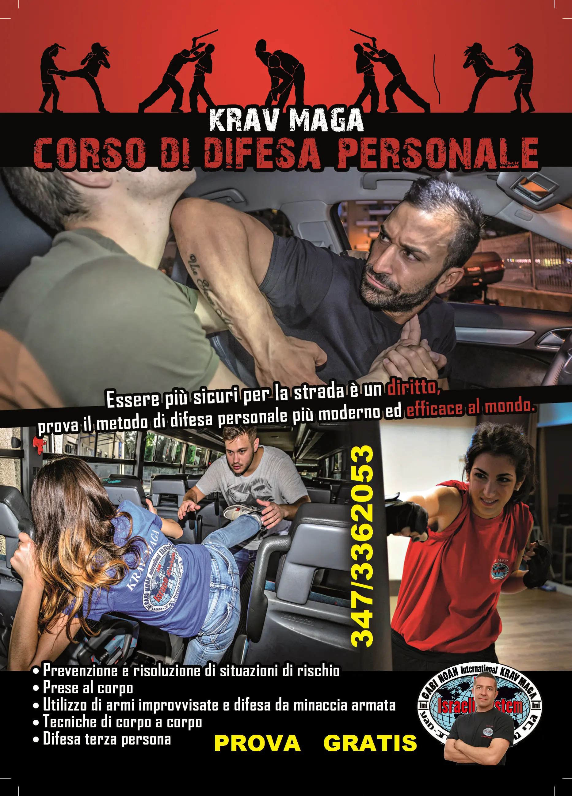 IKM Roma — volantino promozionale Krav Maga
